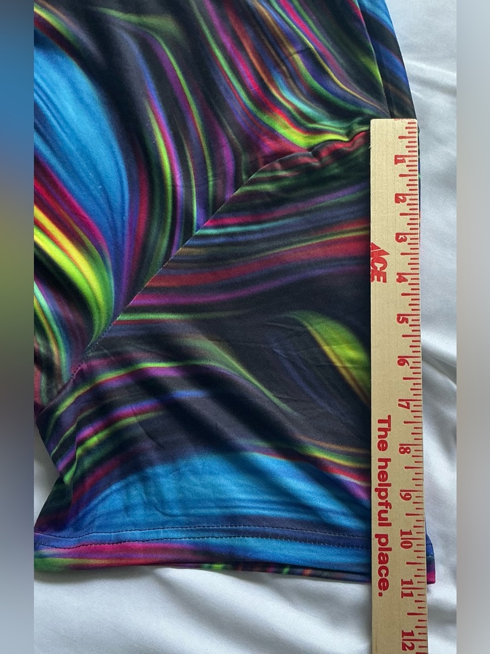 KYKU Colorful 3D Printed Neon Abstract T-Shirt XL Psychedelic Swirl Festival - Picture 9 of 9